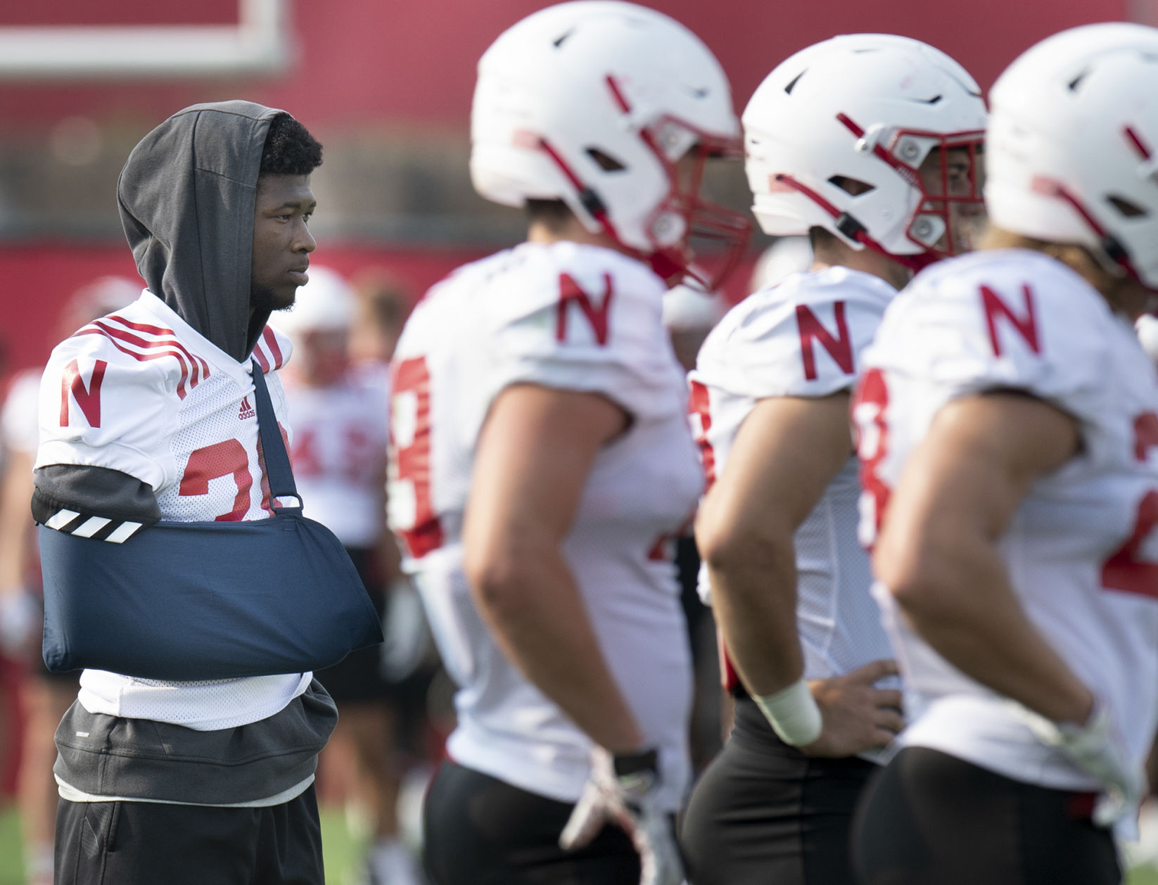 NU football practice, 8.4
